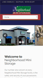Mobile Screenshot of neighborhoodministorage.com